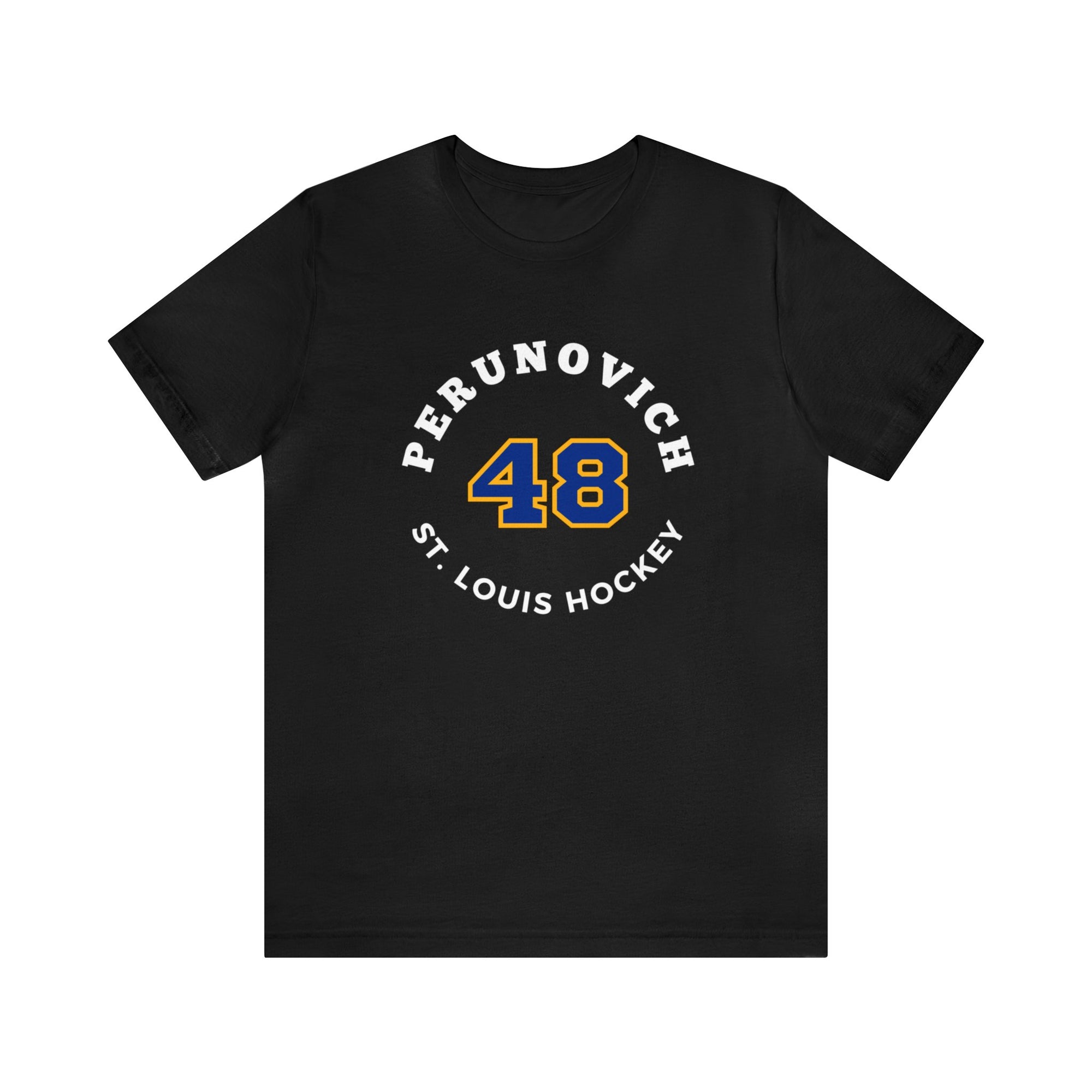 Perunovich 48 St. Louis Hockey Number Arch Design Unisex T-Shirt