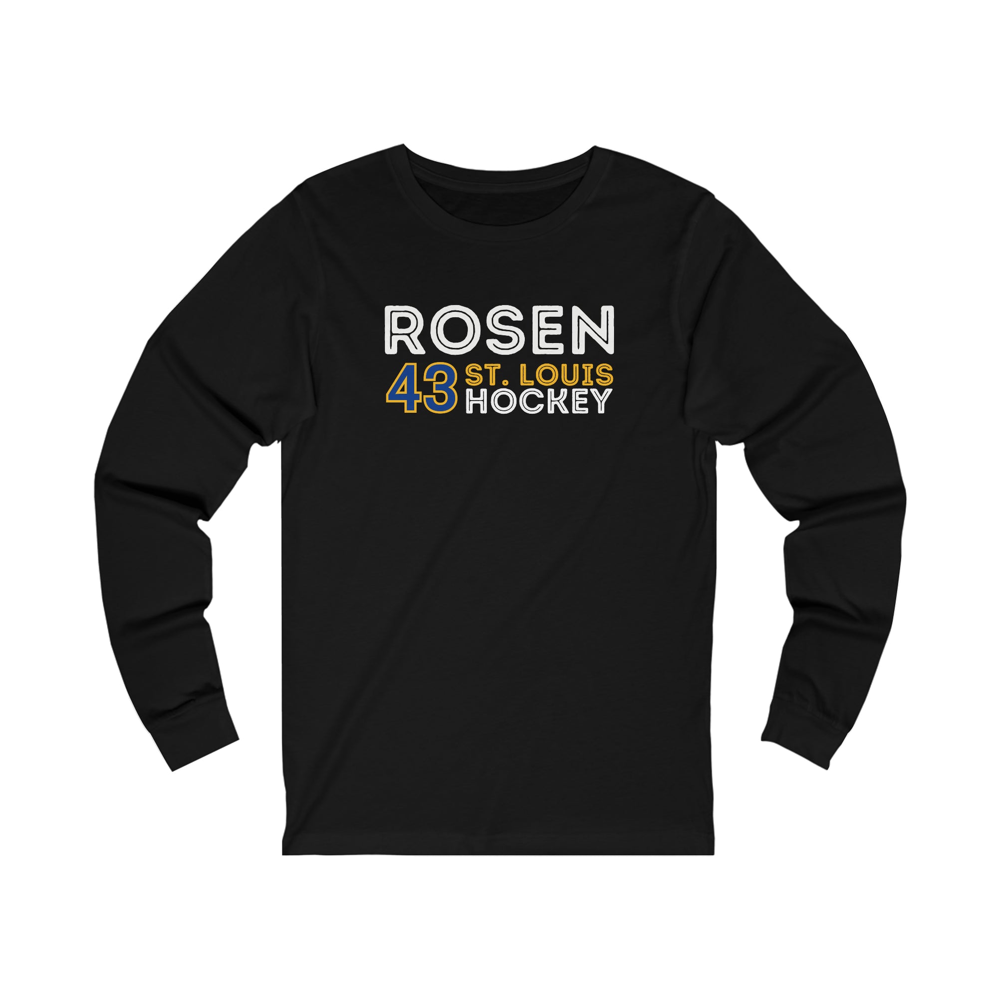 Rosen 43 St. Louis Hockey Grafitti Wall Design Unisex Jersey Long Sleeve Shirt
