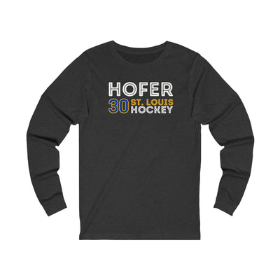 Hofer 30 St. Louis Hockey Grafitti Wall Design Unisex Jersey Long Sleeve Shirt