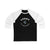 Leddy 4 St. Louis Hockey Number Arch Design Unisex Tri-Blend 3/4 Sleeve Raglan Baseball Shirt