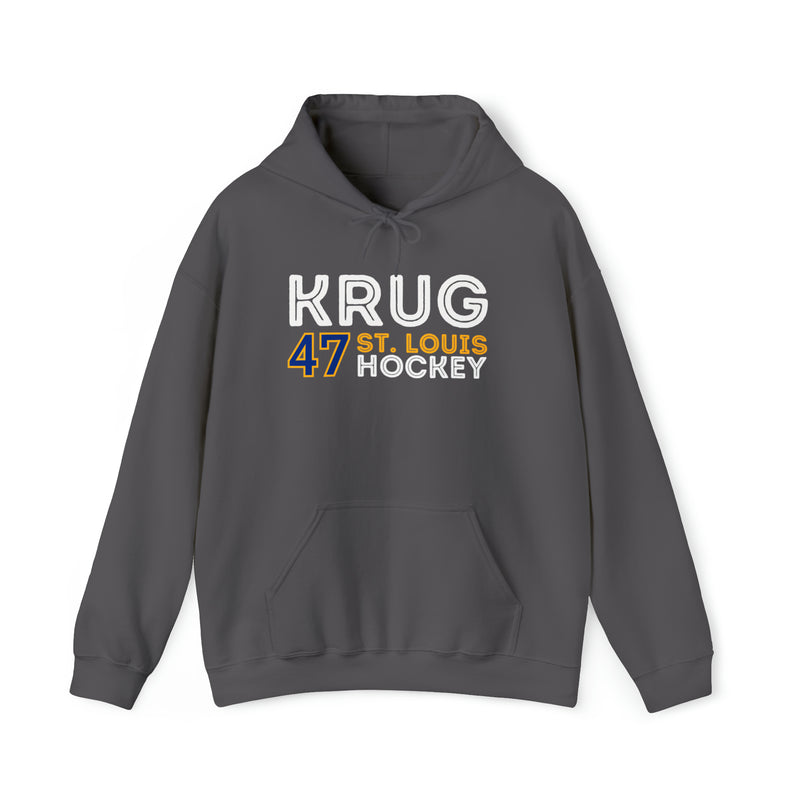 Krug 47 St. Louis Hockey Grafitti Wall Design Unisex Hooded Sweatshirt