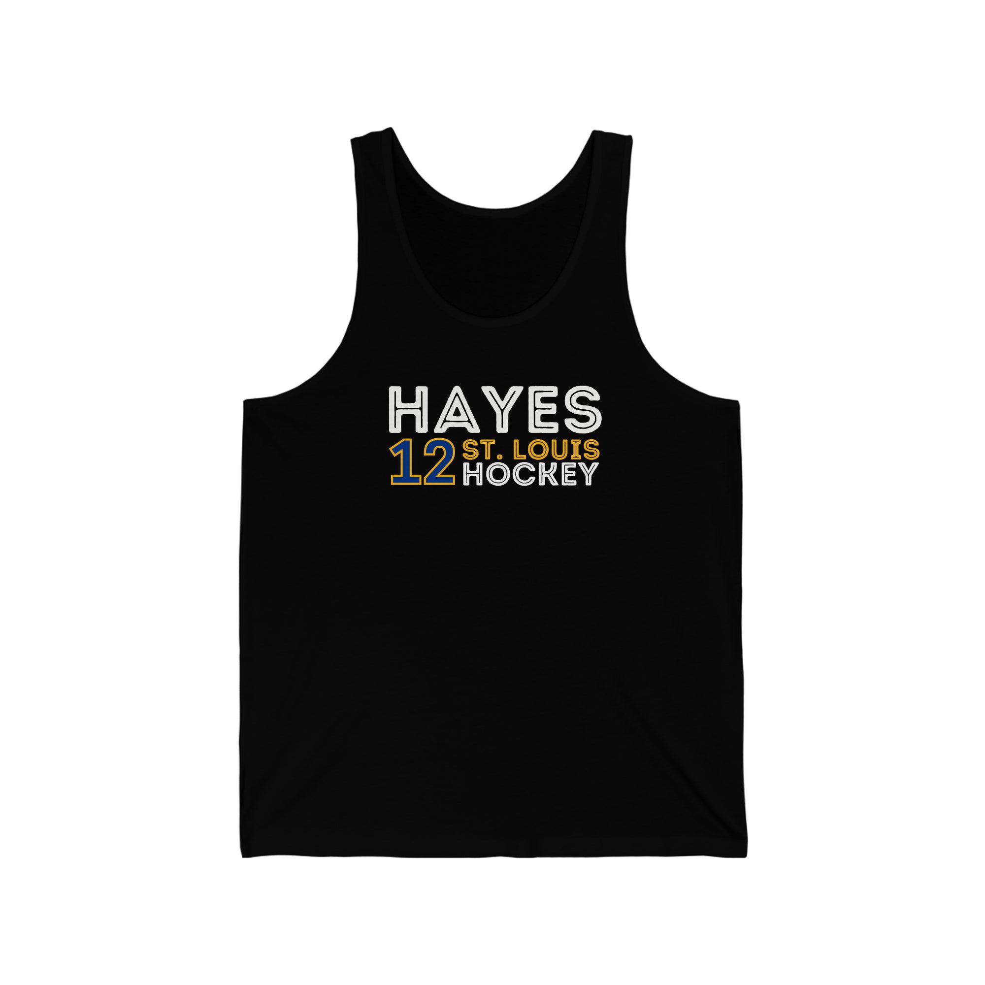 Hayes 12 St. Louis Hockey Grafitti Wall Design Unisex Jersey Tank Top