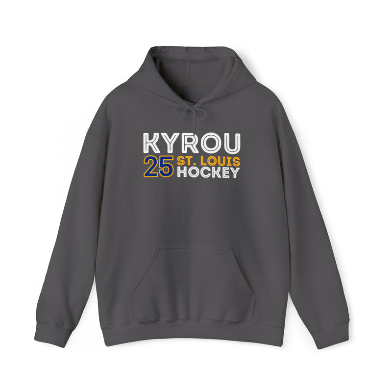 Kyrou 25 St. Louis Hockey Grafitti Wall Design Unisex Hooded Sweatshirt