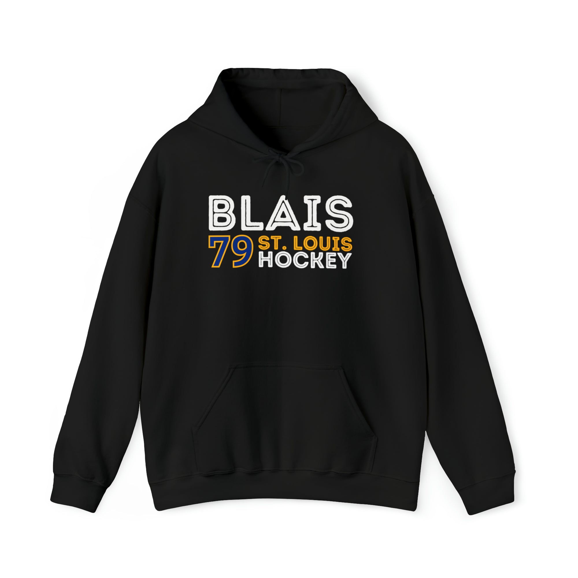 Blais 79 St. Louis Hockey Grafitti Wall Design Unisex Hooded Sweatshirt