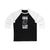 Krug 47 St. Louis Hockey Blue Vertical Design Unisex Tri-Blend 3/4 Sleeve Raglan Baseball Shirt