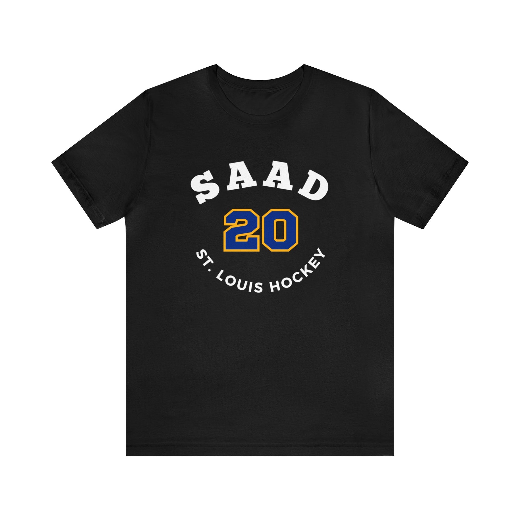 Saad 20 St. Louis Hockey Number Arch Design Unisex T-Shirt