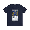 Perunovich 48 St. Louis Hockey Blue Vertical Design Unisex T-Shirt