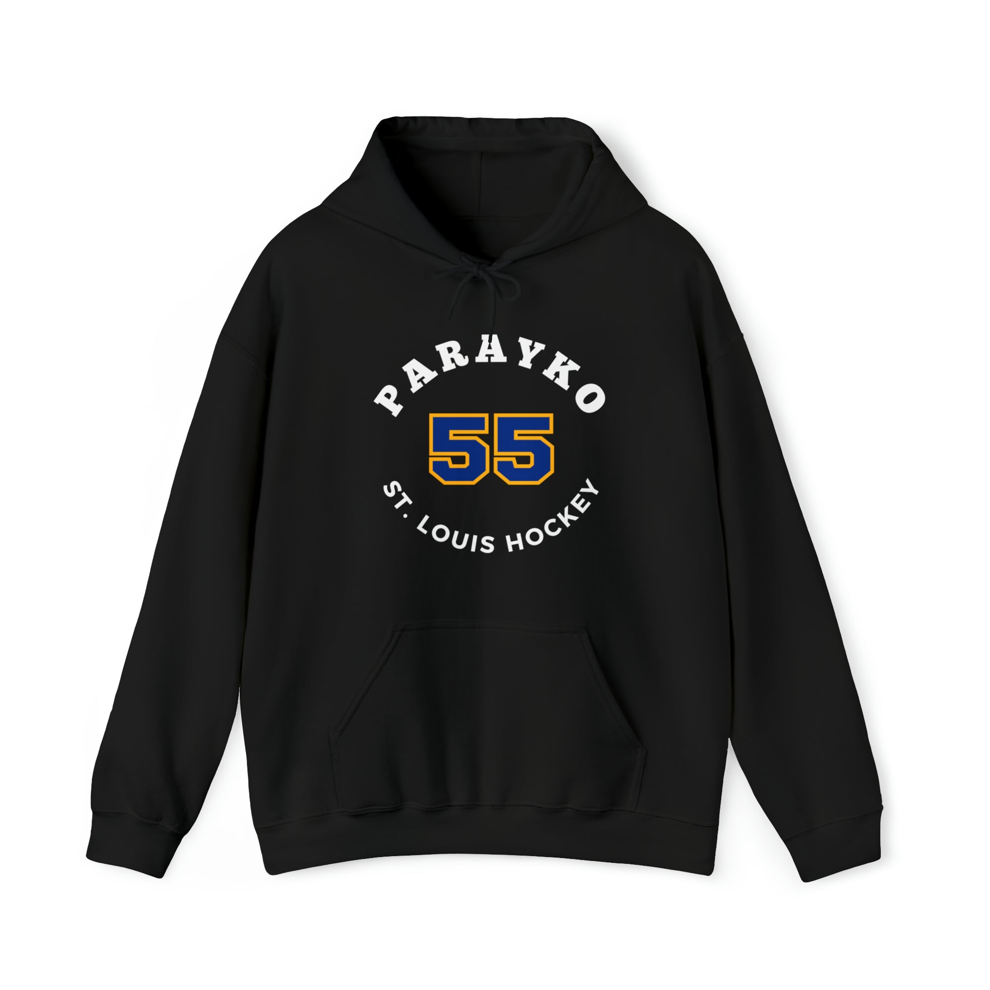 Parayko 55 St. Louis Hockey Number Arch Design Unisex Hooded Sweatshirt