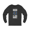 Rosen 43 St. Louis Hockey Blue Vertical Design Unisex Jersey Long Sleeve Shirt