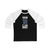 Schenn 10 St. Louis Hockey Blue Vertical Design Unisex Tri-Blend 3/4 Sleeve Raglan Baseball Shirt