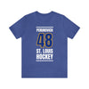 Perunovich 48 St. Louis Hockey Blue Vertical Design Unisex T-Shirt