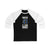Bortuzzo 41 St. Louis Hockey Blue Vertical Design Unisex Tri-Blend 3/4 Sleeve Raglan Baseball Shirt