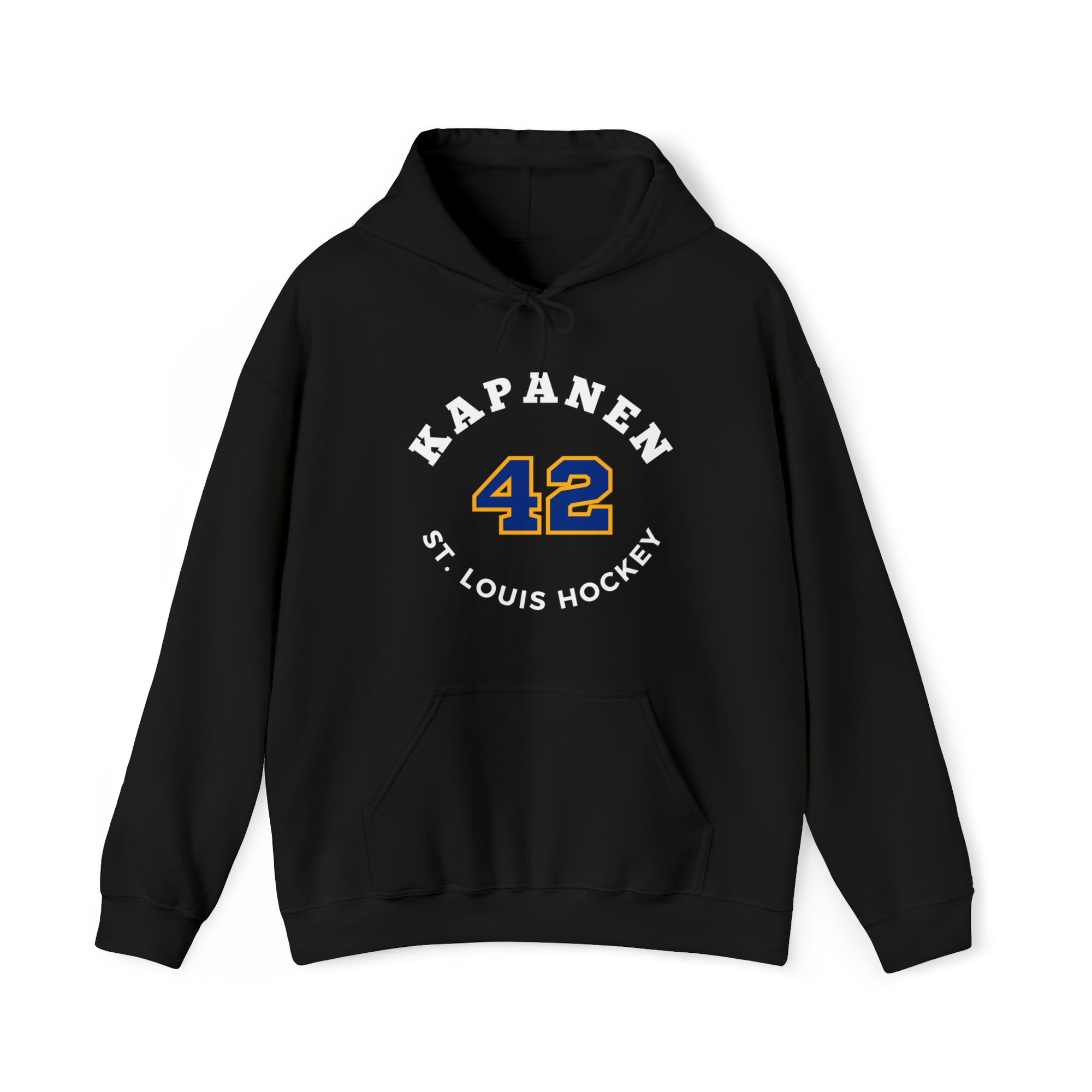 Kapanen 42 St. Louis Hockey Number Arch Design Unisex Hooded Sweatshirt