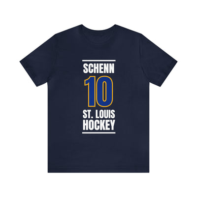 Schenn 10 St. Louis Hockey Blue Vertical Design Unisex T-Shirt