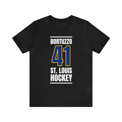 Bortuzzo 41 St. Louis Hockey Blue Vertical Design Unisex T-Shirt