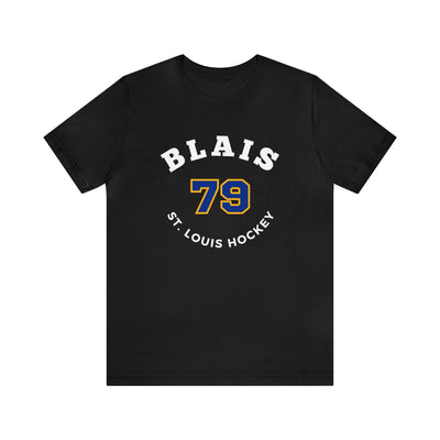 Blais 79 St. Louis Hockey Number Arch Design Unisex T-Shirt