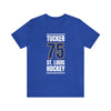 Tucker 75 St. Louis Hockey Blue Vertical Design Unisex T-Shirt