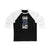 Saad 20 St. Louis Hockey Blue Vertical Design Unisex Tri-Blend 3/4 Sleeve Raglan Baseball Shirt