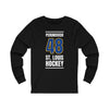 Perunovich 48 St. Louis Hockey Blue Vertical Design Unisex Jersey Long Sleeve Shirt