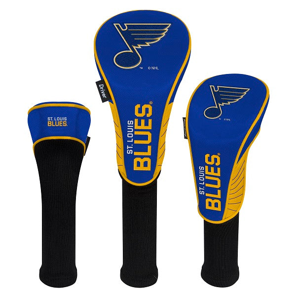 St. Louis Blues Golf Club Headcovers, Set of 3