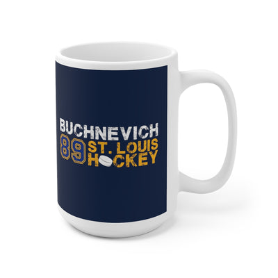 Buchnevich 89 St. Louis Hockey Ceramic Coffee Mug In Navy, 15oz