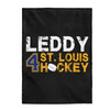 Leddy 4 St. Louis Hockey Velveteen Plush Blanket