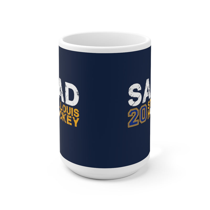 Saad 20 St. Louis Hockey Ceramic Coffee Mug In Navy, 15oz