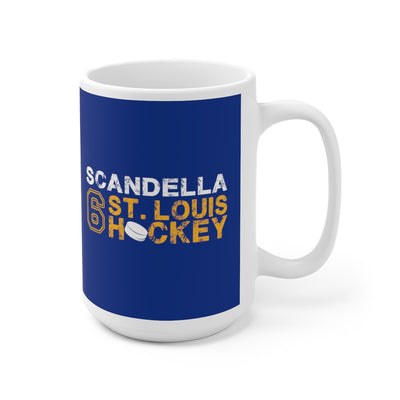 Scandella 6 St. Louis Hockey Ceramic Coffee Mug In Blue, 15oz