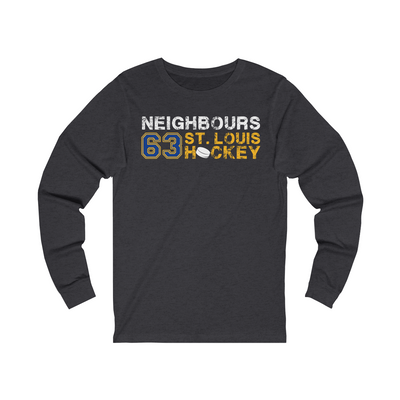 Neighbours 63 St. Louis Hockey Unisex Jersey Long Sleeve Shirt