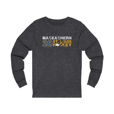 MacEachern 28 St. Louis Hockey Unisex Jersey Long Sleeve Shirt