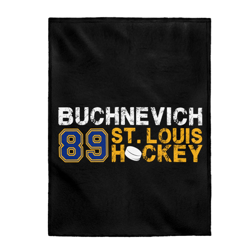 Buchnevich 89 St. Louis Hockey Velveteen Plush Blanket