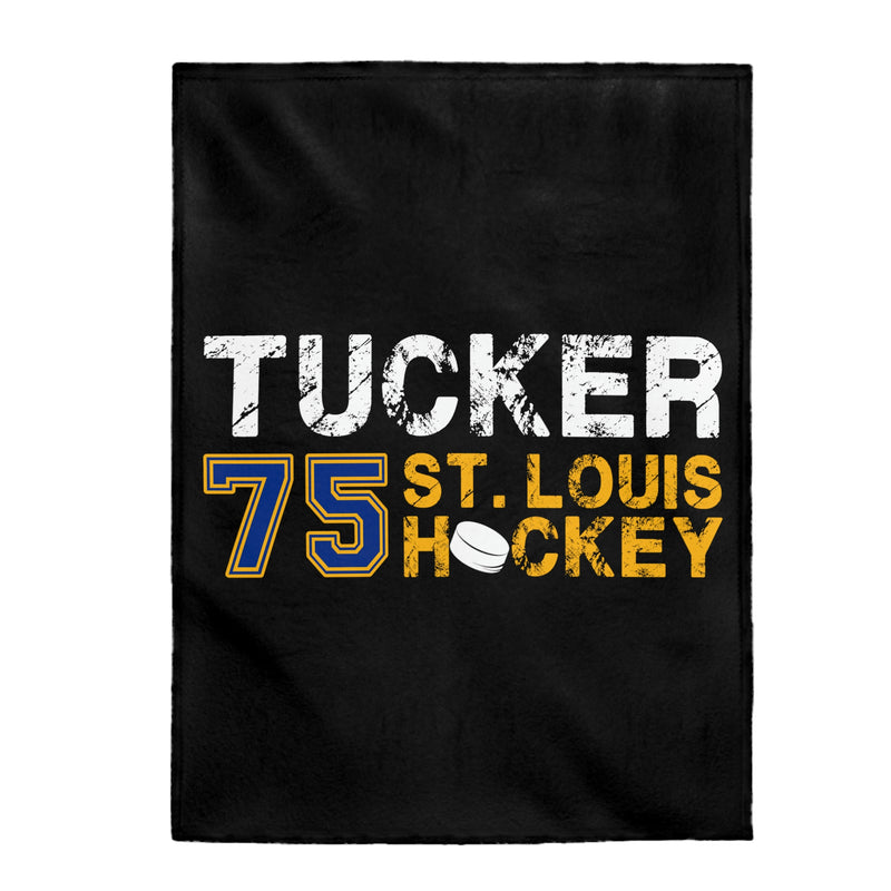 Tucker 75 St. Louis Hockey Velveteen Plush Blanket