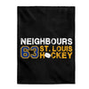 Neighbours 63 St. Louis Hockey Velveteen Plush Blanket
