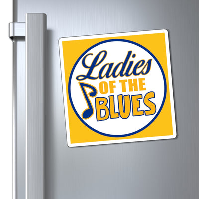 Ladies Of The Blues Multi-Use Magnets In Yellow