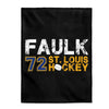 Faulk 72 St. Louis Hockey Velveteen Plush Blanket