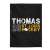 Thomas 18 St. Louis Hockey Velveteen Plush Blanket