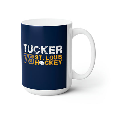 Tucker 75 St. Louis Hockey Ceramic Coffee Mug In Navy, 15oz