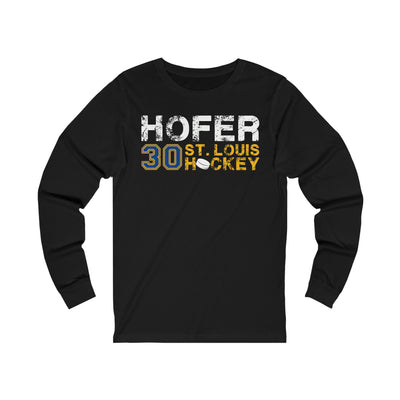 Hofer 30 St. Louis Hockey Unisex Jersey Long Sleeve Shirt