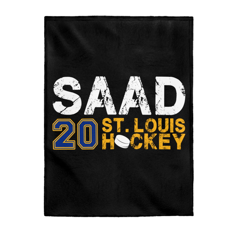 Saad 20 St. Louis Hockey Velveteen Plush Blanket