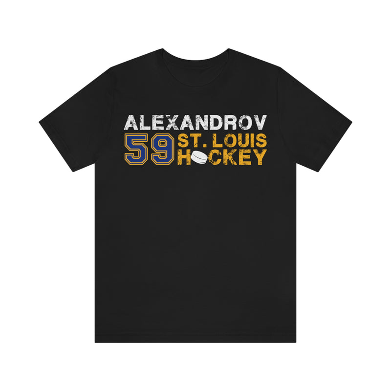 Alexandrov 59 St. Louis Hockey Unisex Jersey Tee