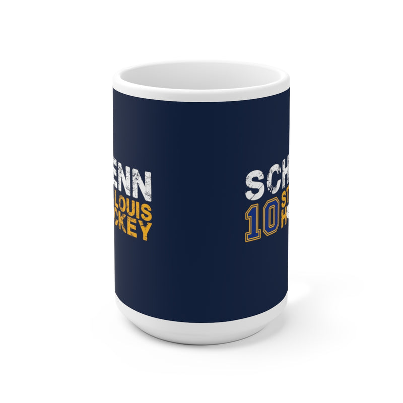 Schenn 10 St. Louis Hockey Ceramic Coffee Mug In Navy, 15oz