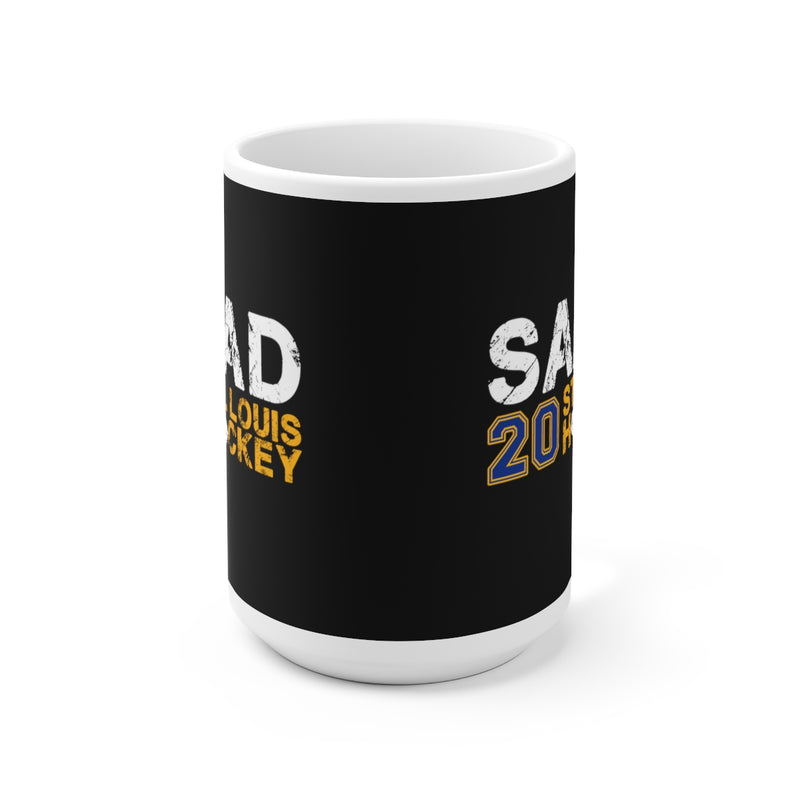 Saad 20 St. Louis Hockey Ceramic Coffee Mug In Black, 15oz