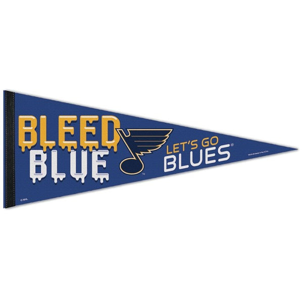 St. Louis Blues 2022 Stanley Cup Playoffs Team Slogan Premium Pennant, 12x30 Inch