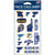 St. Louis Blues Face Cals Temporary Tattoo Sheet, 4x7 Inch