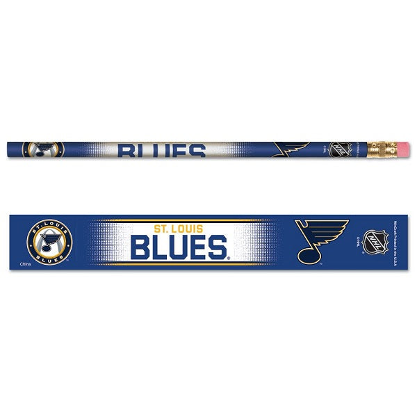 St. Louis Blues Wooden Team Logo Pencils, 6 Pack