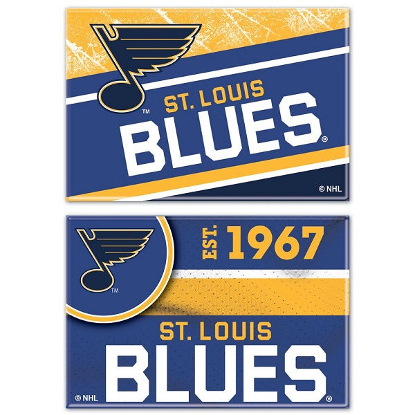 St. Louis Blues Rectangle Magnet, 2 Pack