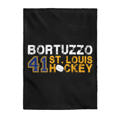 Bortuzzo 41 St. Louis Hockey Velveteen Plush Blanket