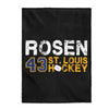 Rosen 43 St. Louis Hockey Velveteen Plush Blanket