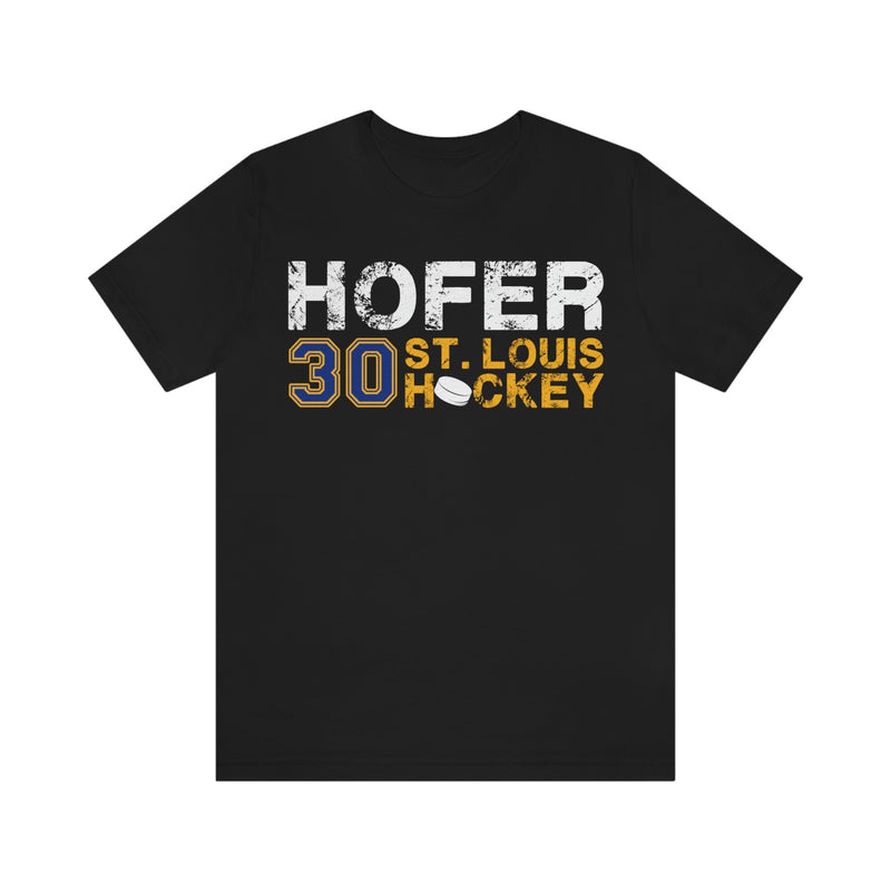 Hofer 30 St. Louis Hockey Unisex Jersey Tee