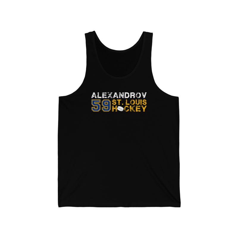 Alexandrov 59 St. Louis Hockey Unisex Jersey Tank Top